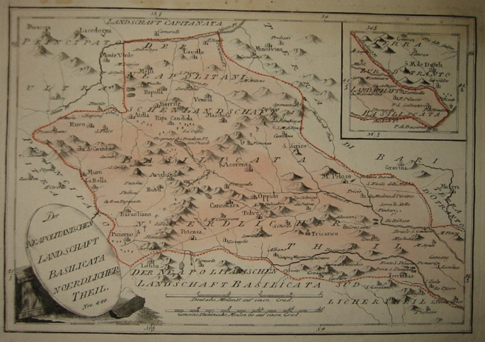 Reilly (von) Franz Johann Joseph Die Neapolitanischen Landschaft Basilicata noerdlicher Theil 1791 Vienna 